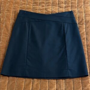 Banana Republic Black Wear to Work Mini Skirt Cotton Satin not shiny